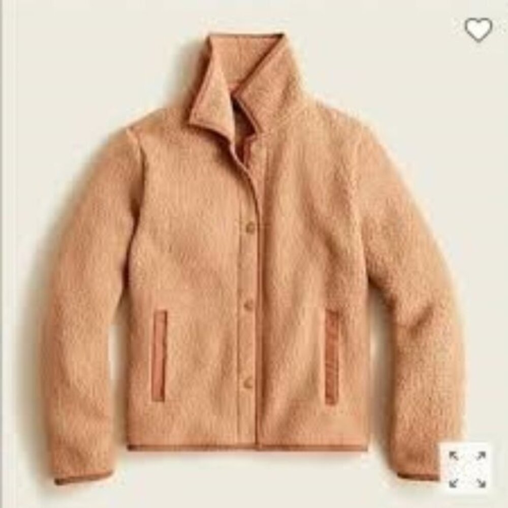 Jcrew Polartec® fleece snap-front jacket, size L